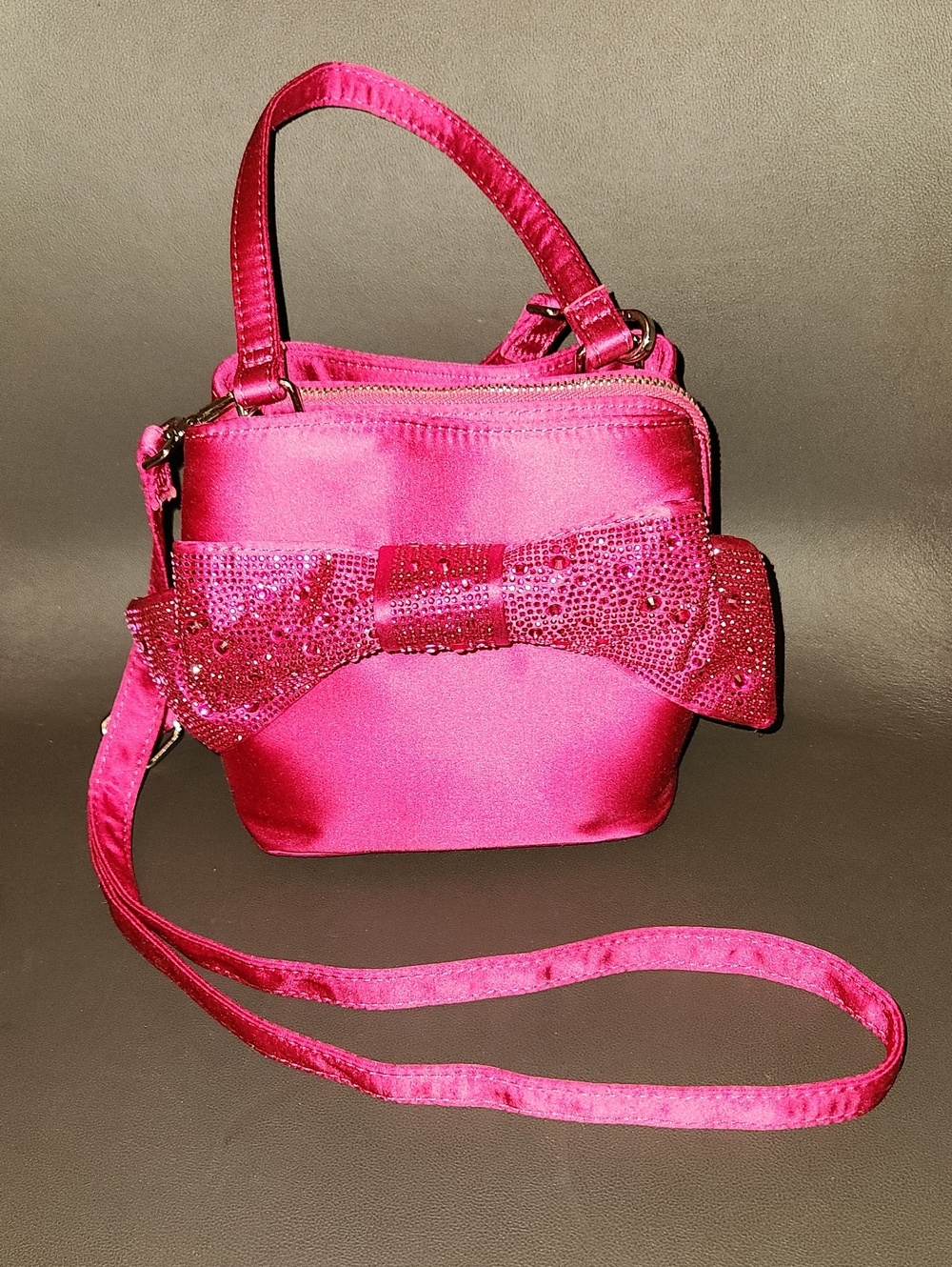 NWT Betsey Johnson Rhinestone Top Handle Crossbody Bag